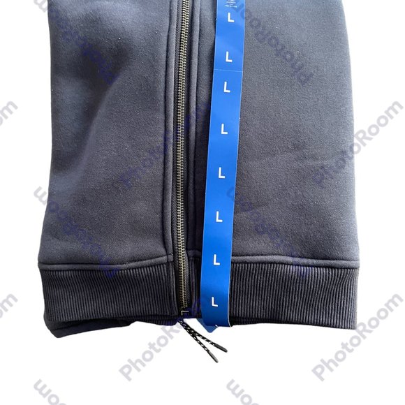 Men's Full Zip Hoodie Jacket, Kirkland signature, L, Blue, NWT - Picture 11 of 12